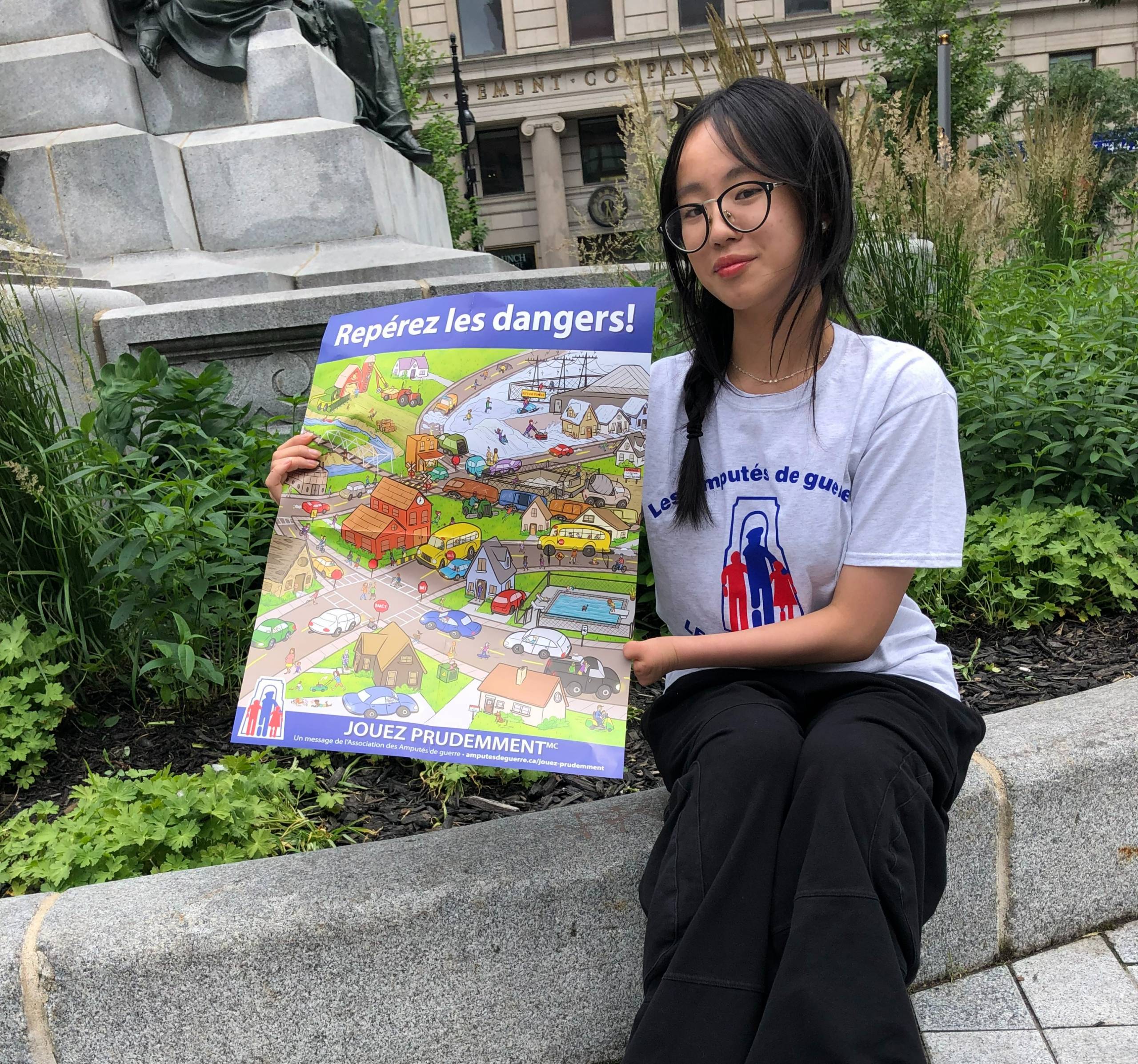 Amputés de guerre : une résidente de Longueuil veut sensibiliser des jeunes à la prudence