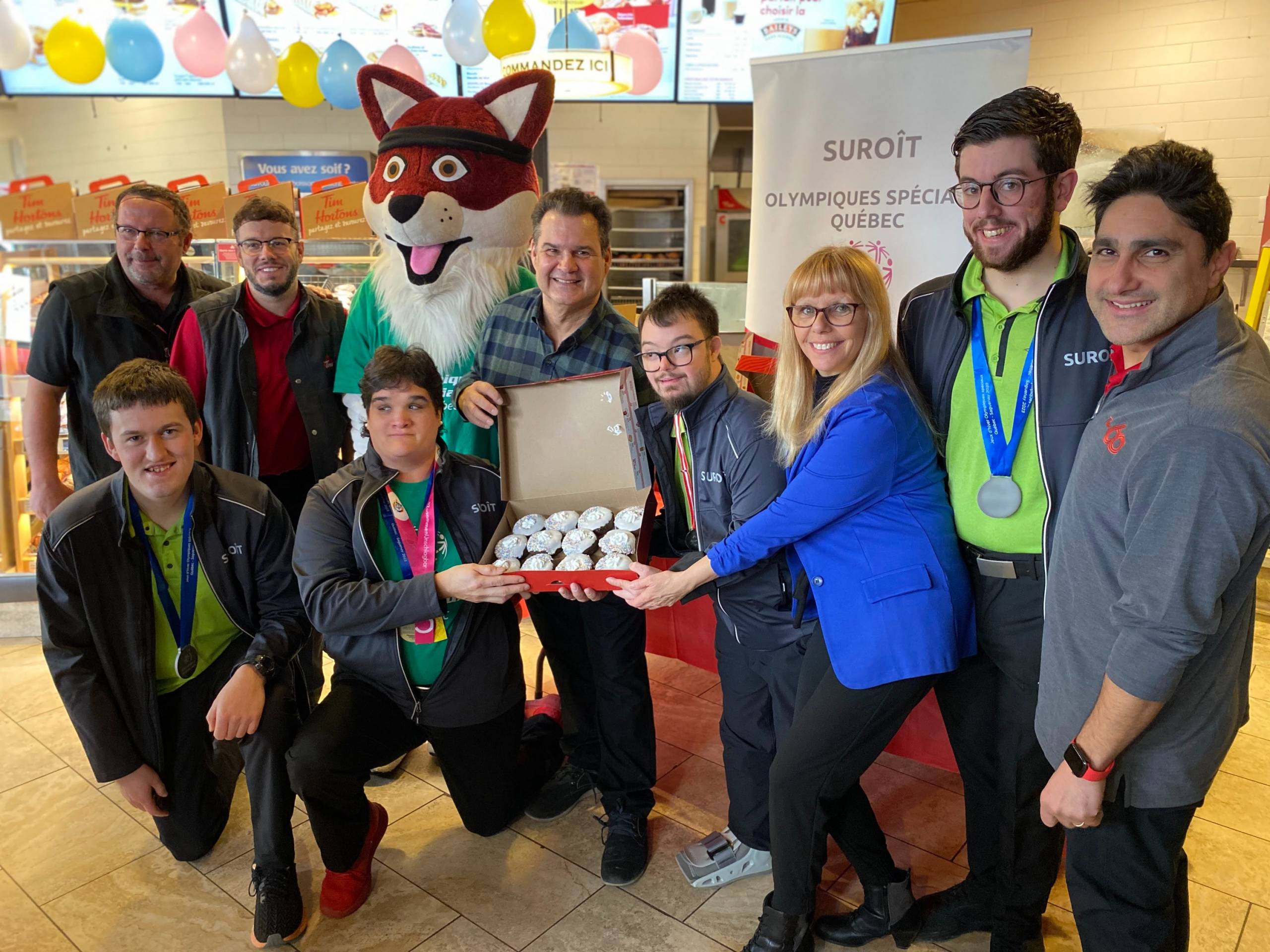 Des beignes de champions pour les Olympiques spéciaux