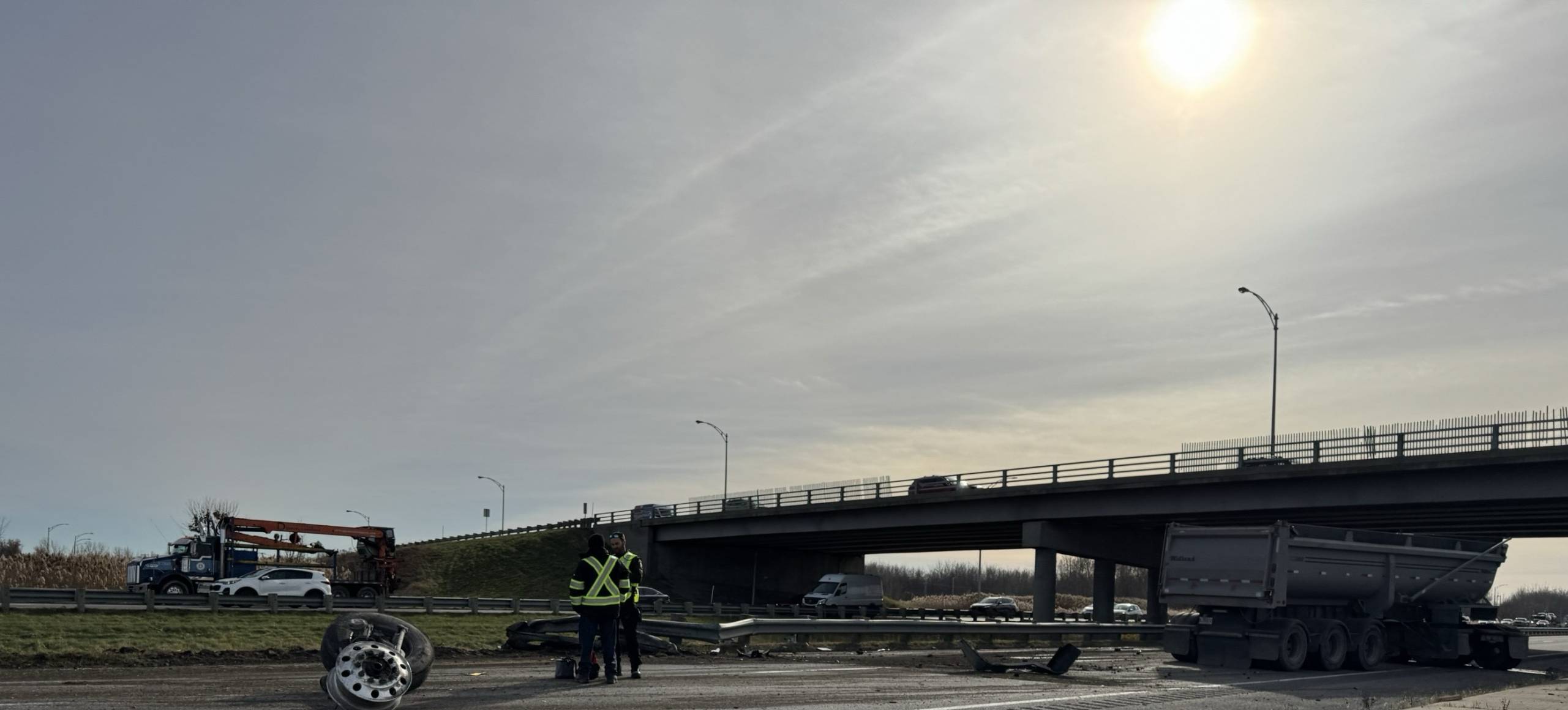 A-30 ouest : un camion mis en portefeuille, le conducteur arrêté