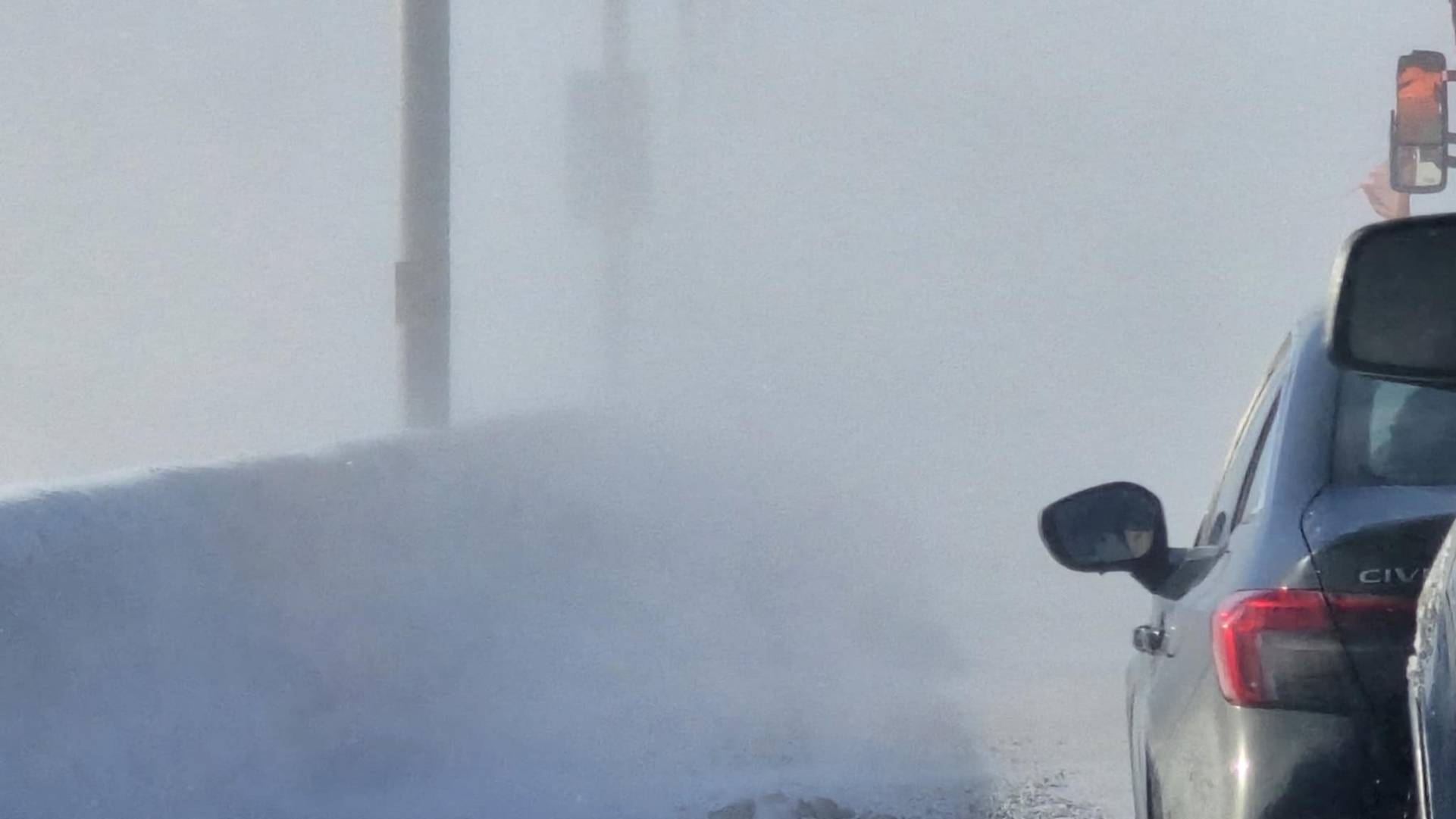 Visibilité nulle : fermeture de la route 132