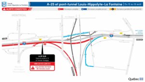 Accès plus difficile au pont-tunnel cette fin de semaine