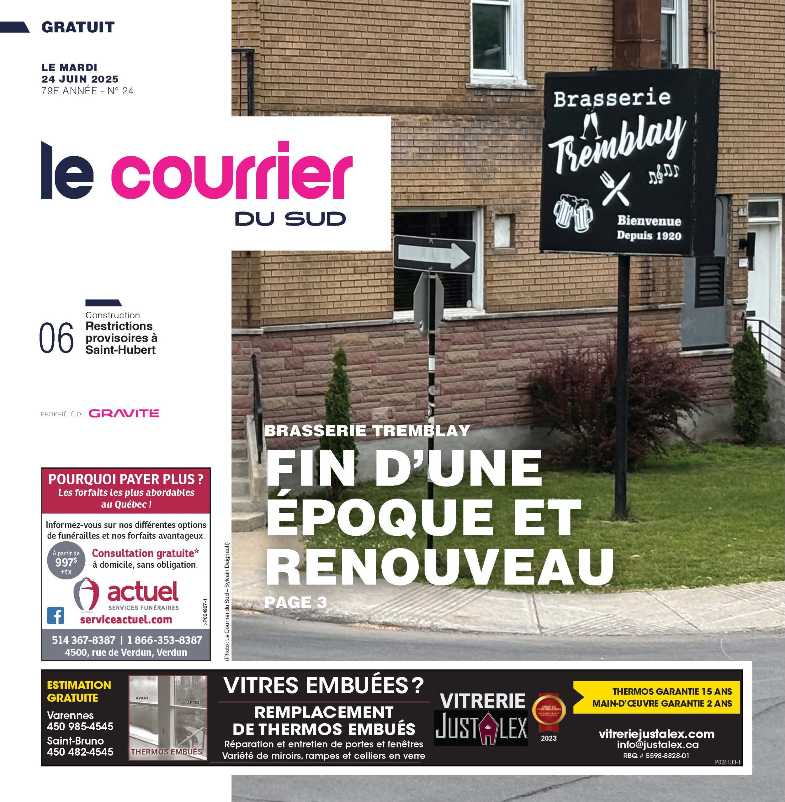 Journal Le Courrier du Sud – 24 juin 2025
