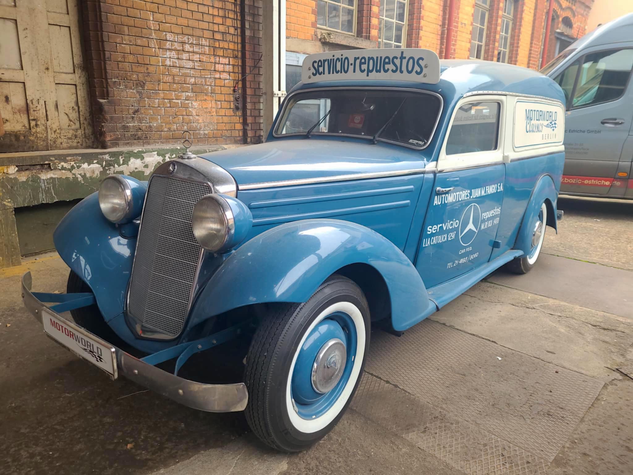 Mercedes-Benz 170SD 1954 : un fourgon de livraison ayant appartenu à Juan Manuel Fangio