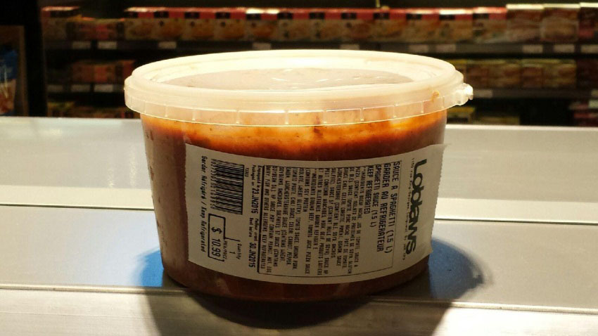 Du verre pourrait se trouver dans de la sauce spaghetti