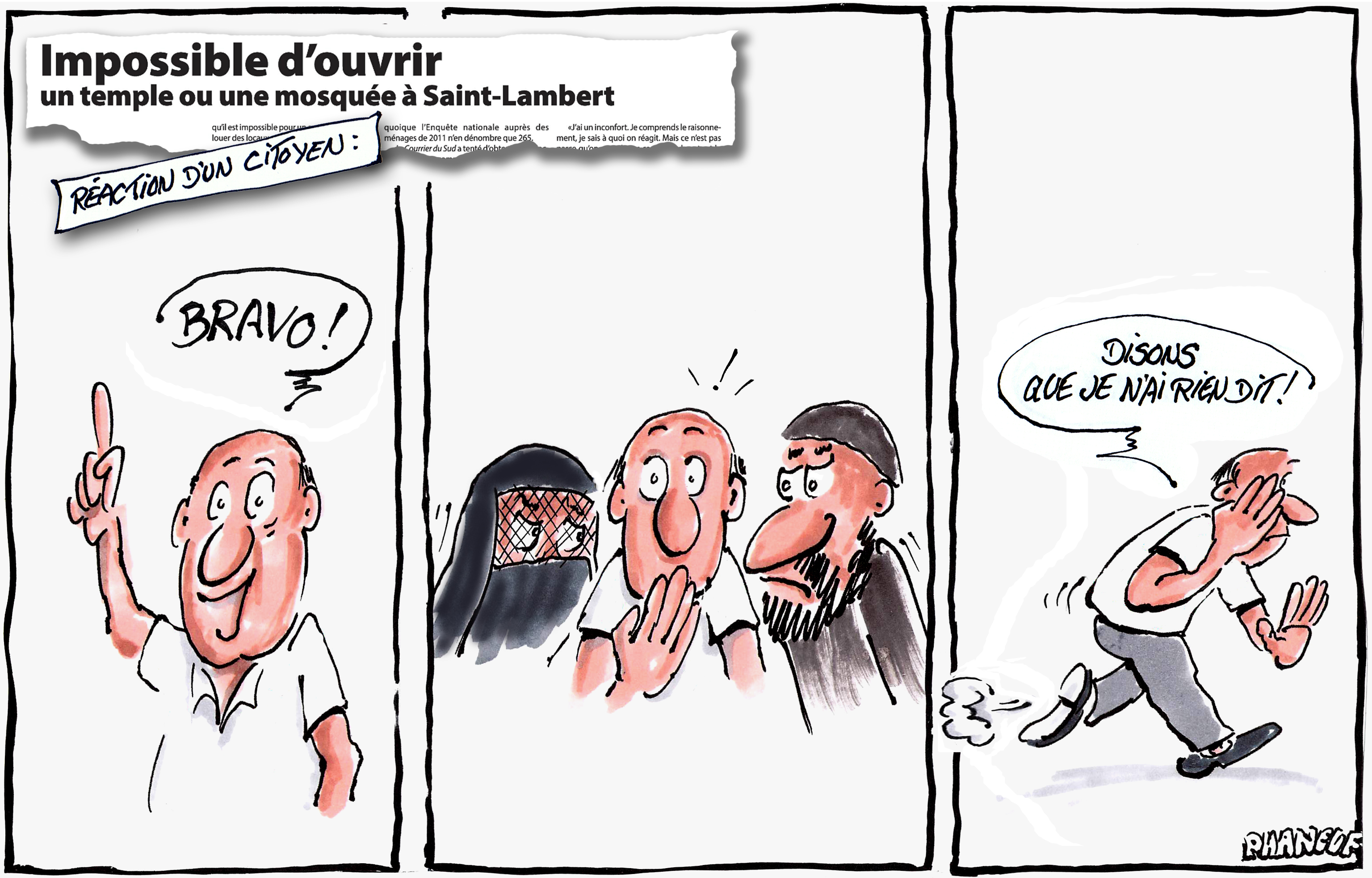 Impossible d&rsquo;ouvrir un temple ou une mosquée à Saint-Lambert