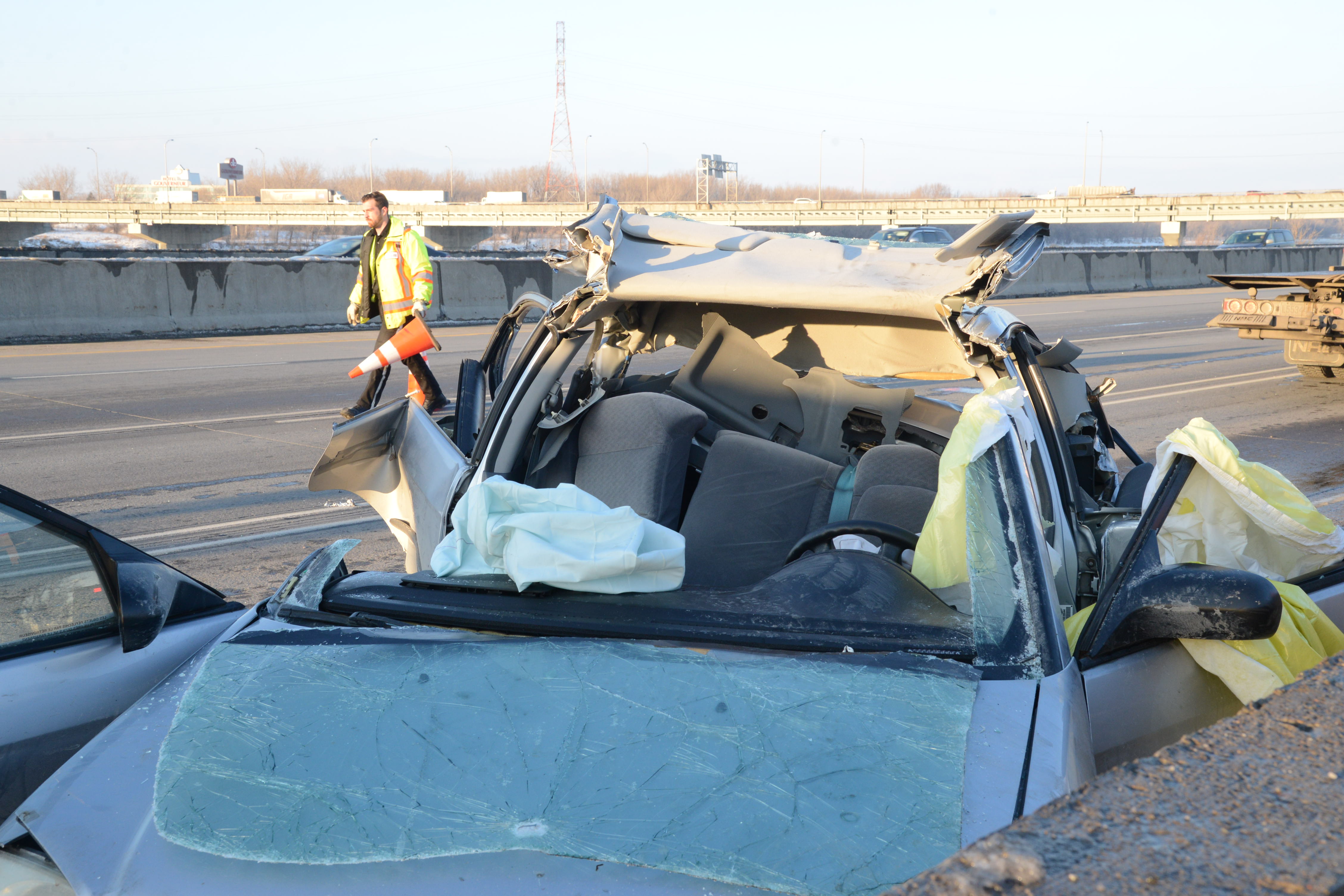 Carambolage sur la 132: une victime meurt de ses blessures