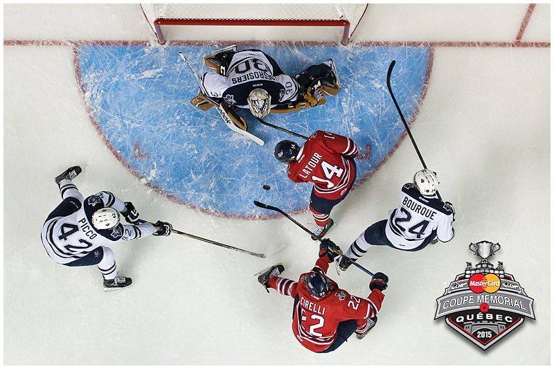 Simon Bourque avec les Sea Dogs