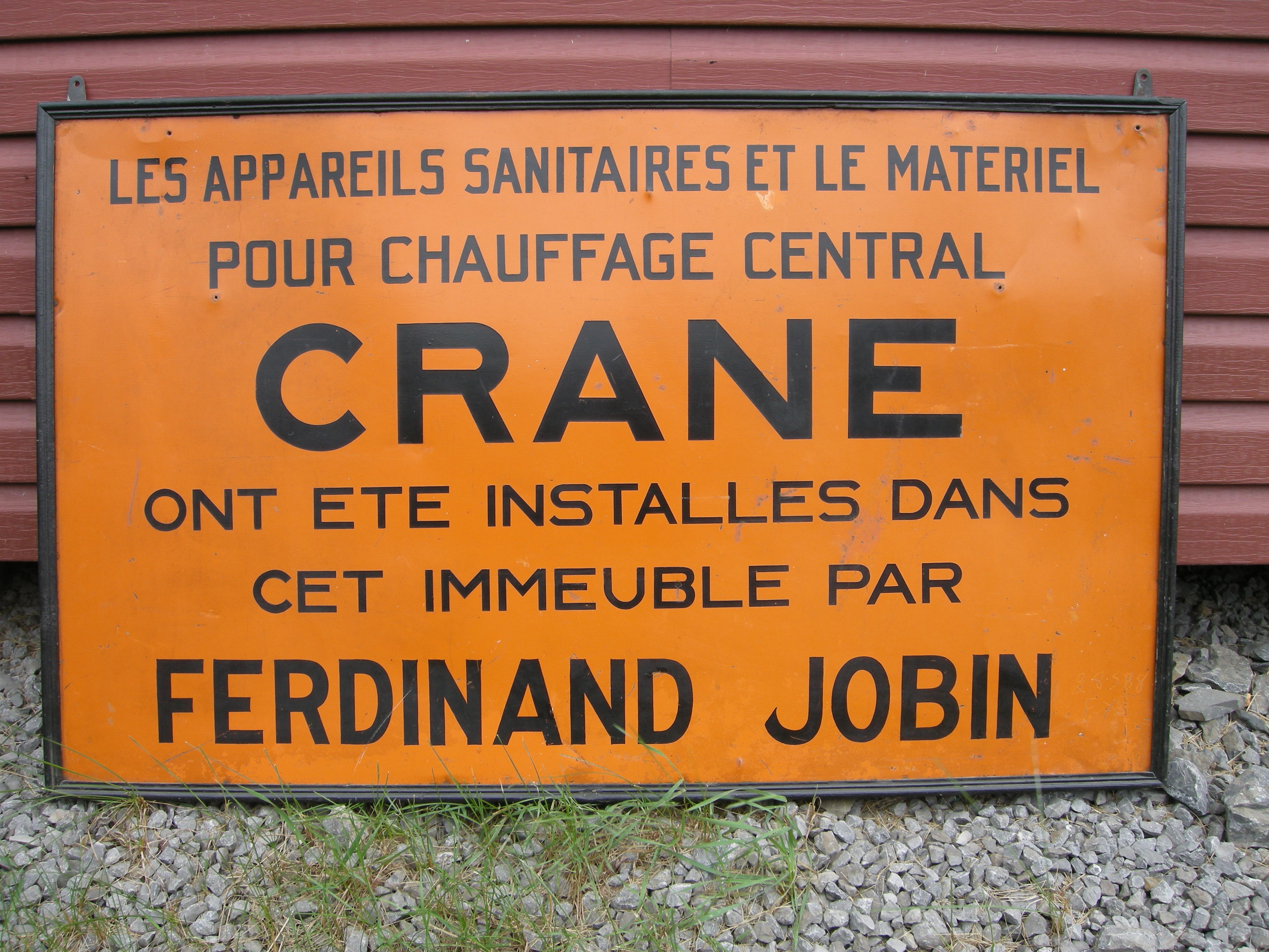 Une enseigne de chantier qui vaut environ 200$