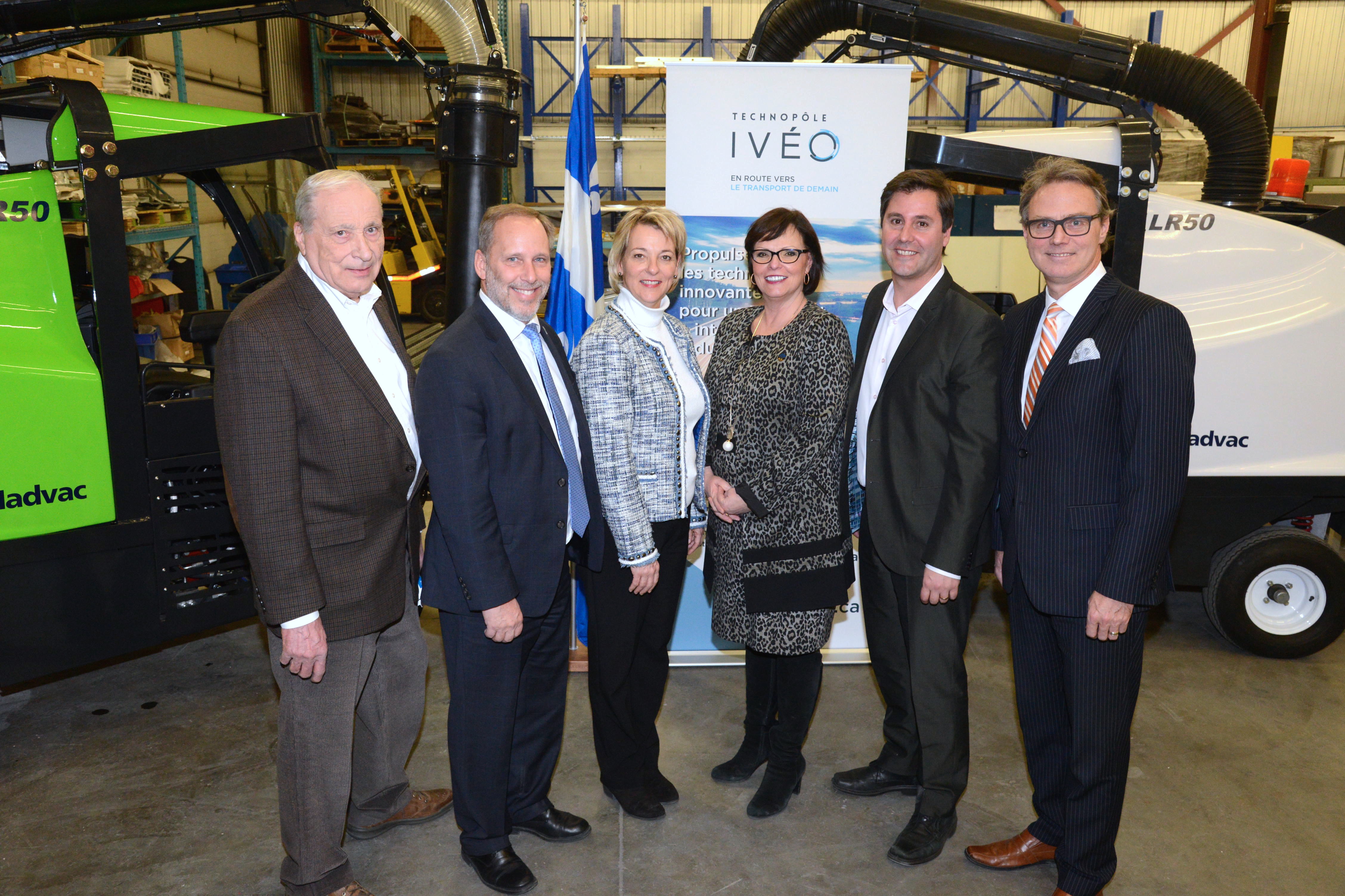 Le gouvernement du Québec appuie le Technopôle IVÉO