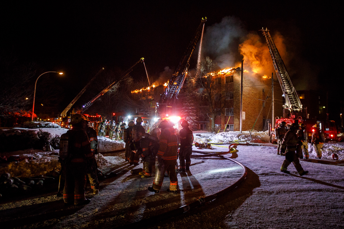 Incendie majeur causé par un feu de cuisson à Saint-Hubert