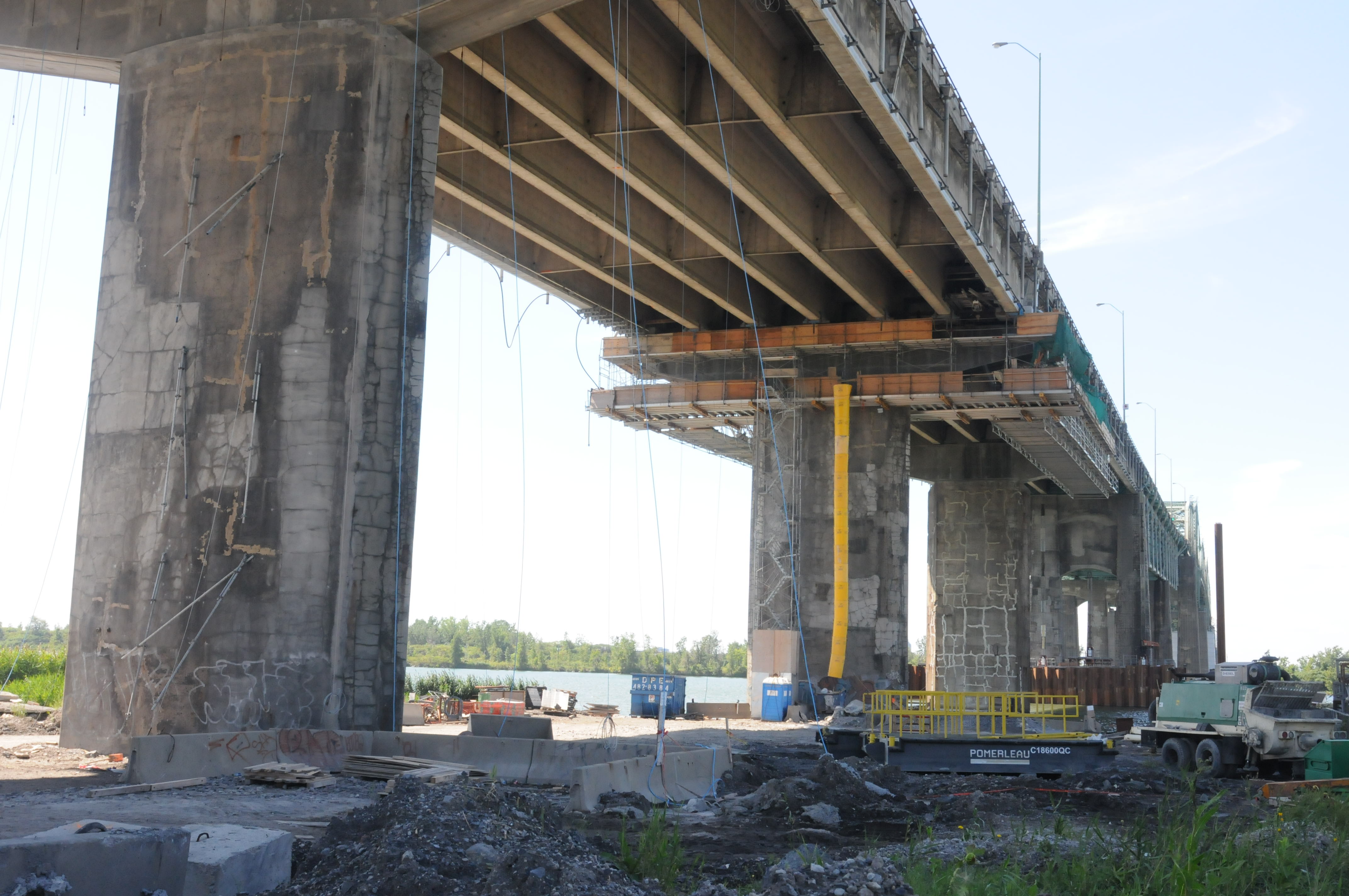 Pas le meilleur béton pour le pont Champlain