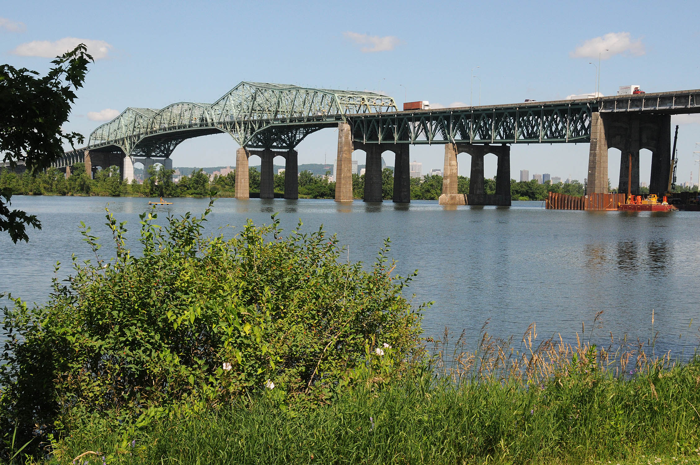 Circulation perturbée sur le pont Champlain