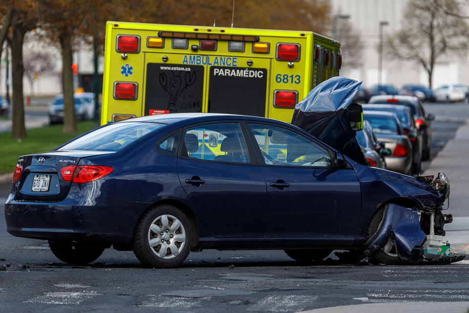 Deux blessés mineurs dans un accident à Brossard