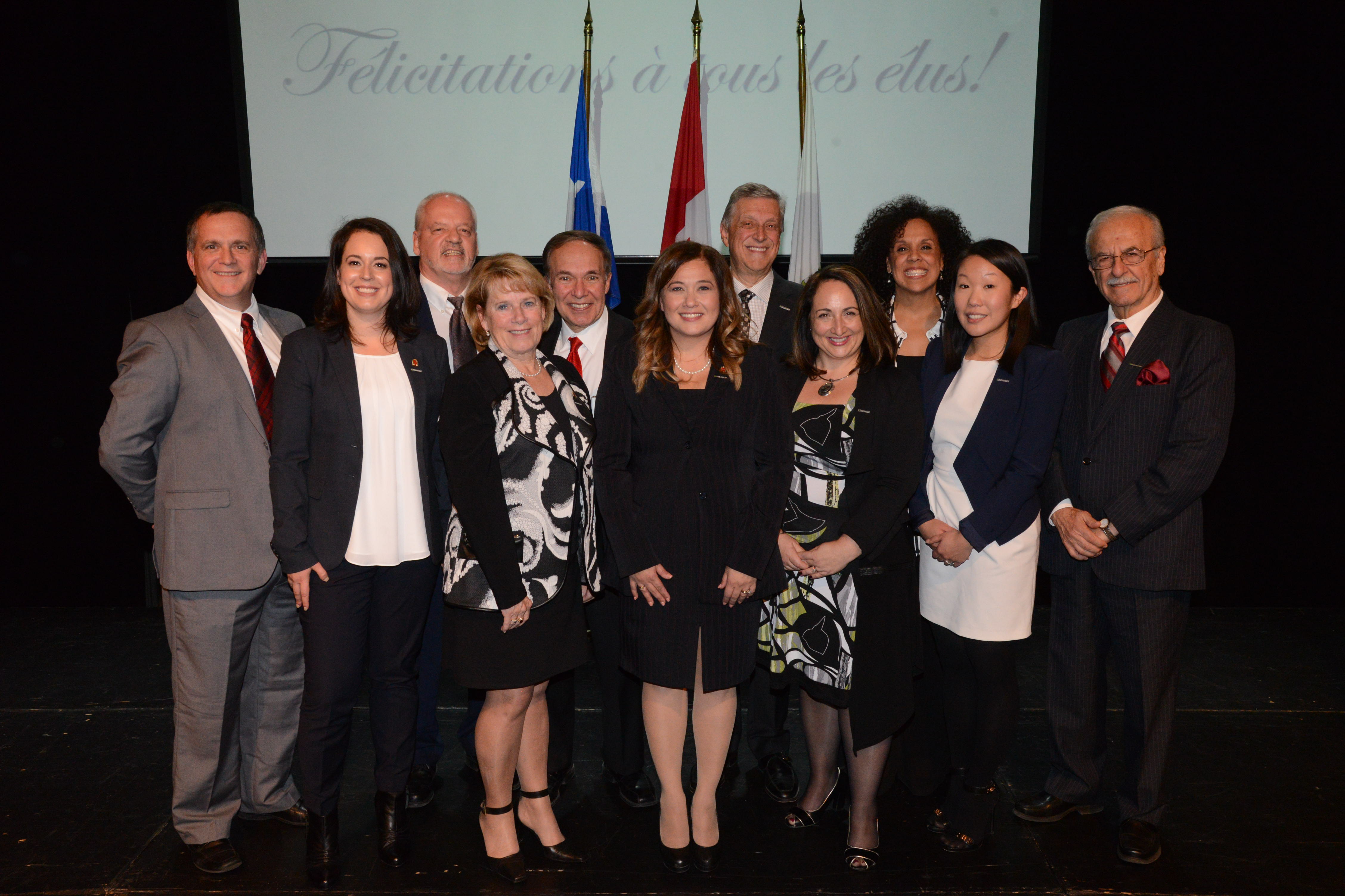 Assermentation du nouveau conseil municipal de Brossard