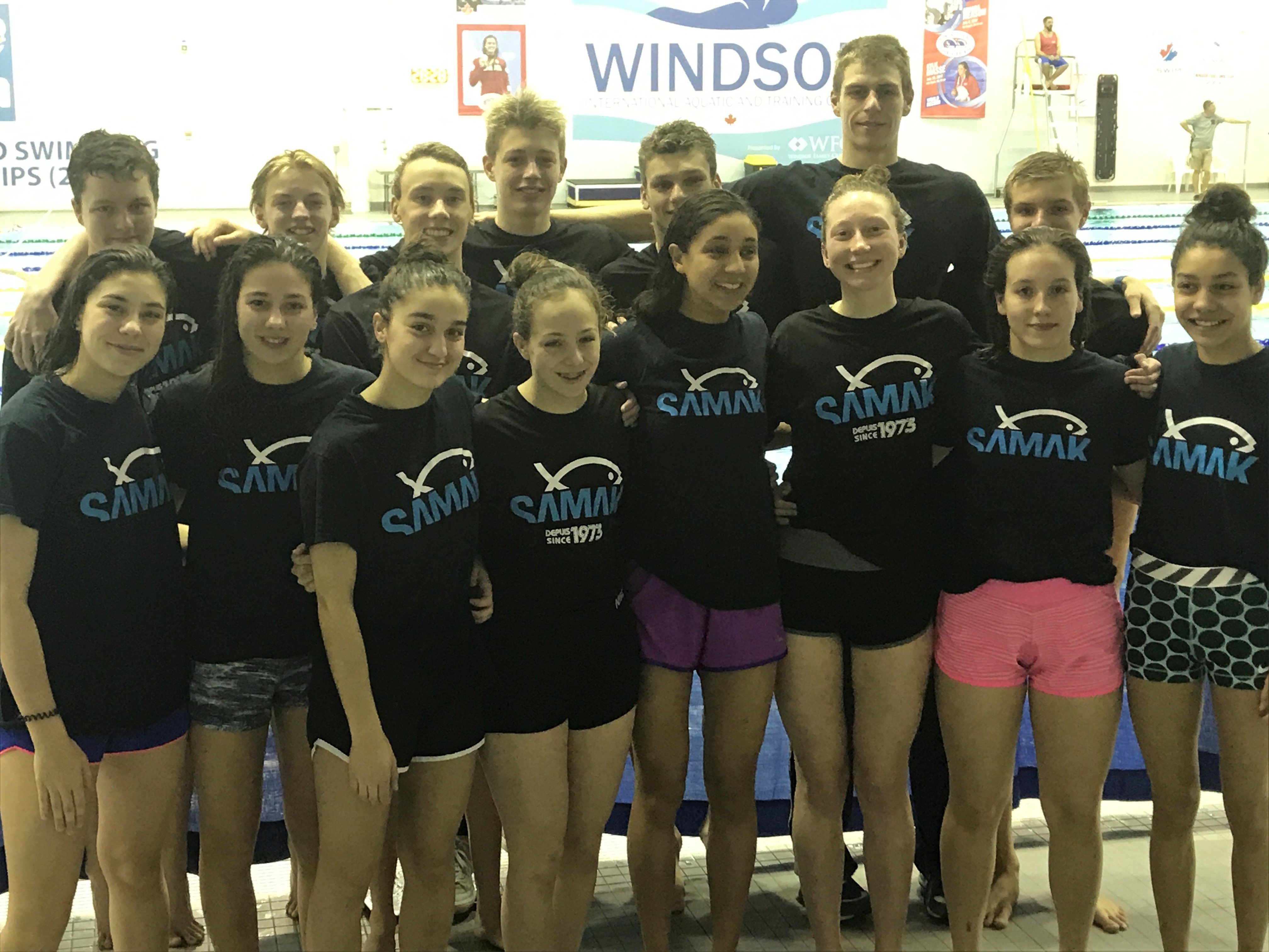 Le Club de natation Samak se classe 10e à Windsor