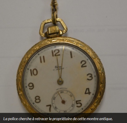 Le propriétaire d’une montre antique recherché
