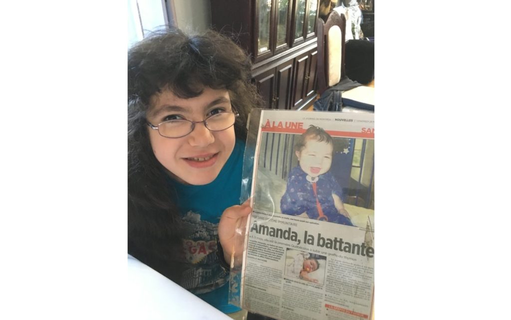 Survivante d’une grave maladie, Amanda a des rêves plein la tête