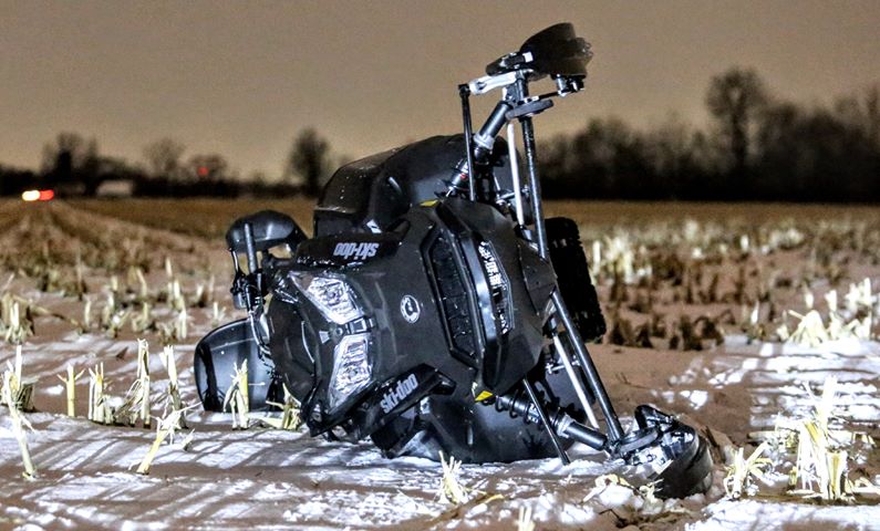 Un homme de Saint-Hubert blessé dans un accident de motoneige