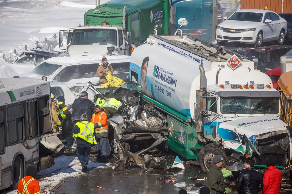 Carambolage à La Prairie: l’identité des deux victimes est connue
