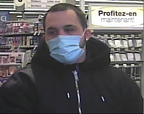 La police de Longueuil recherche le suspect d&rsquo;un vol survenu dans une pharmacie