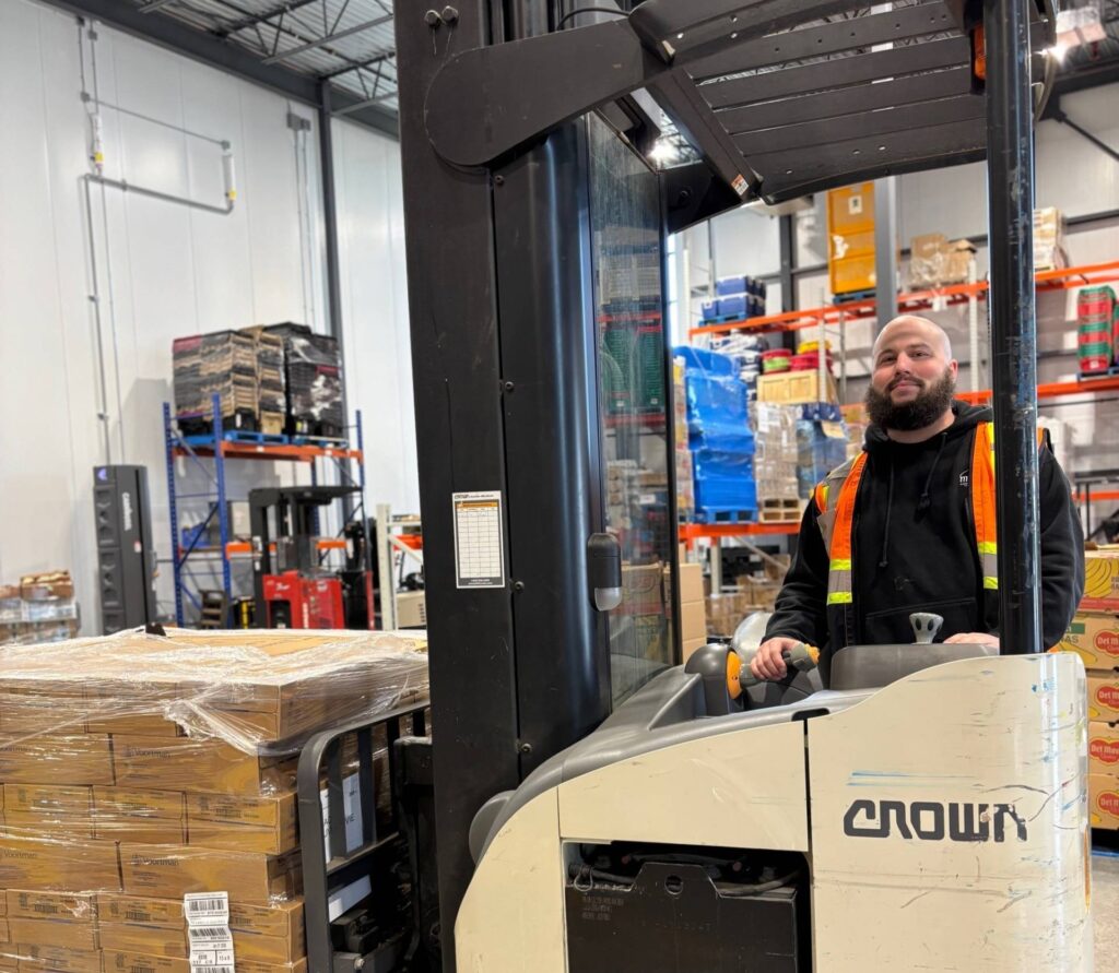 Un employé de Moisson Rive-Sud