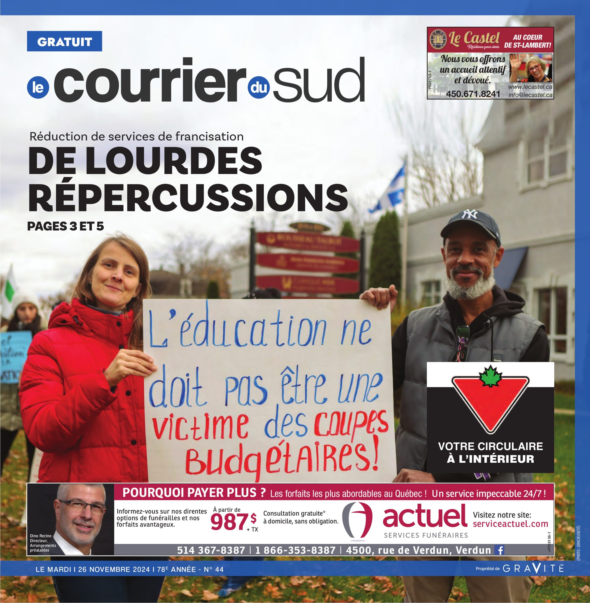 Le Courrier du Sud – 26 novembre 2024