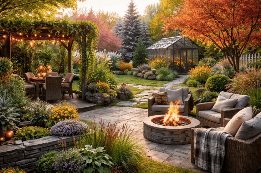 Comment réussir un aménagement extérieur quatre saisons?