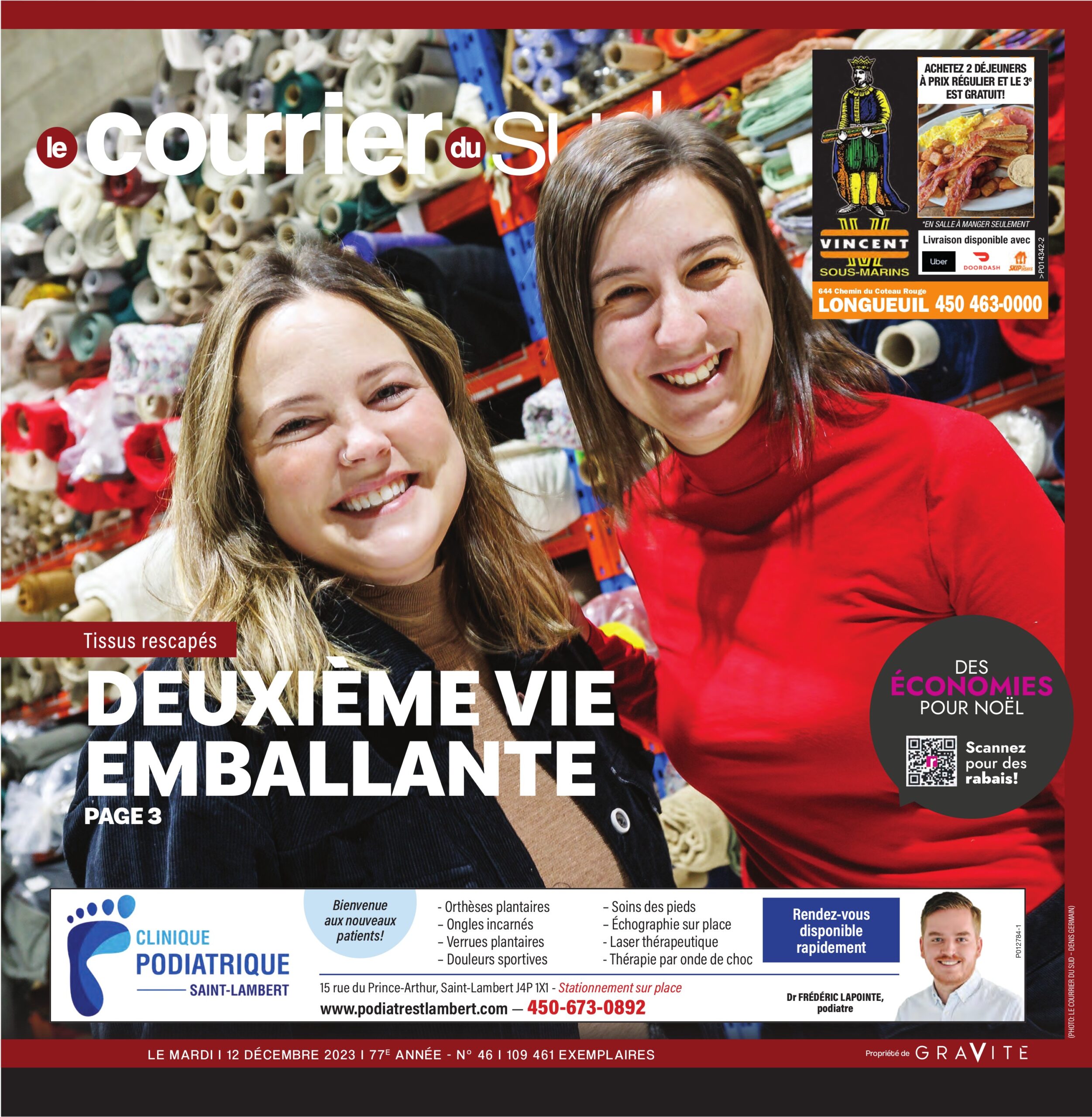 Le Courrier du Sud – 12 décembre 2023