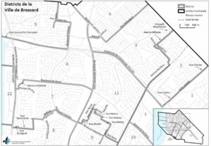 Brossard : 12 districts et une nouvelle carte électorale 