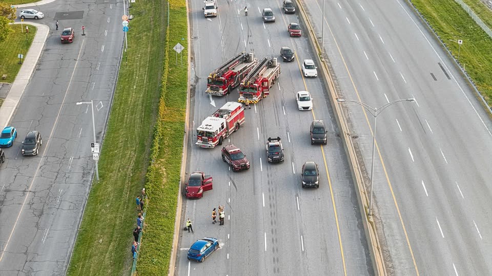 Accident sur l’autoroute 20 : 4 blessés