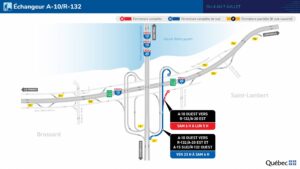 Échangeur A10/R132 : une bretelle fermée à la circulation