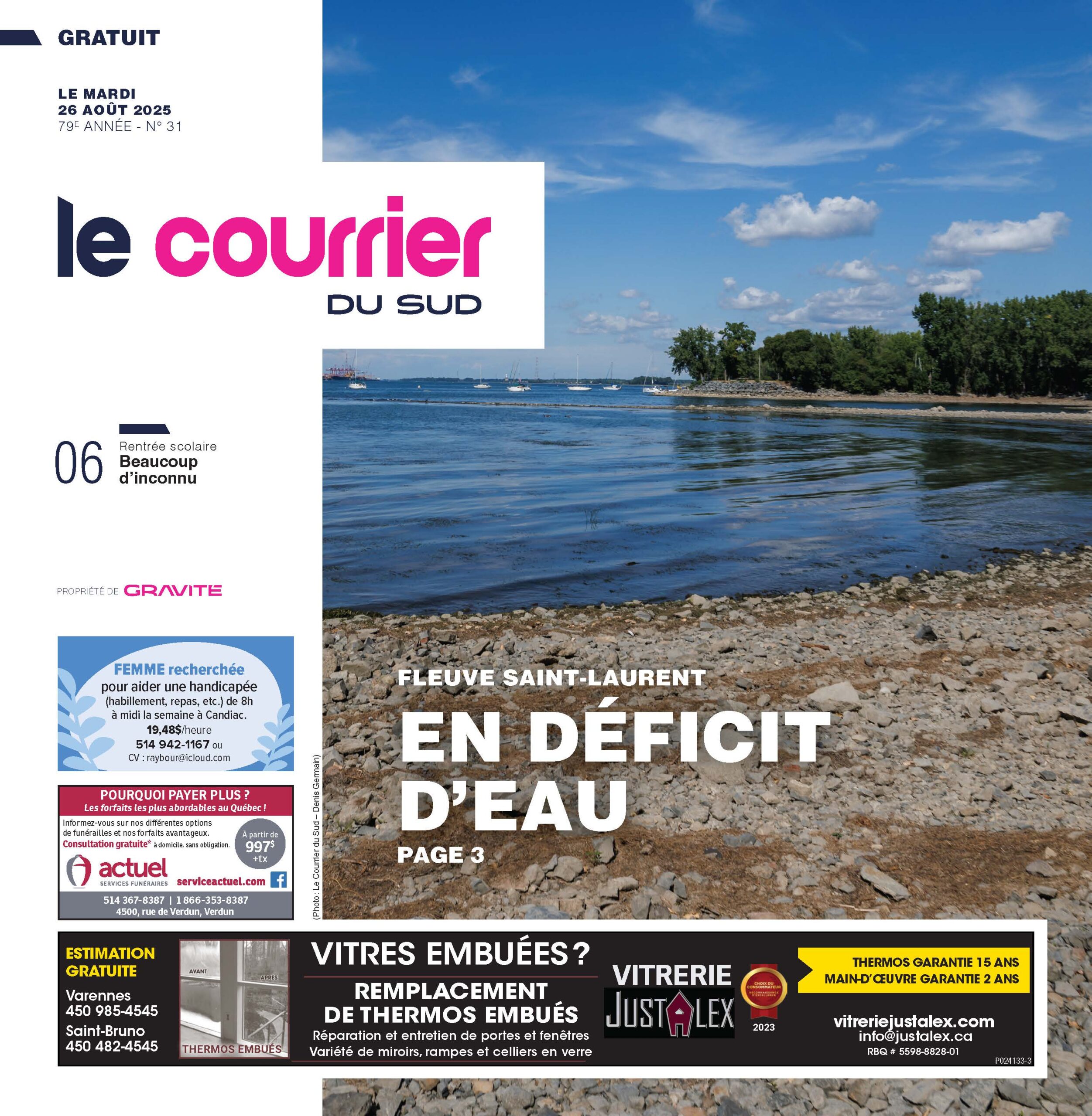Journal Le Courrier du Sud – 26 août 2025
