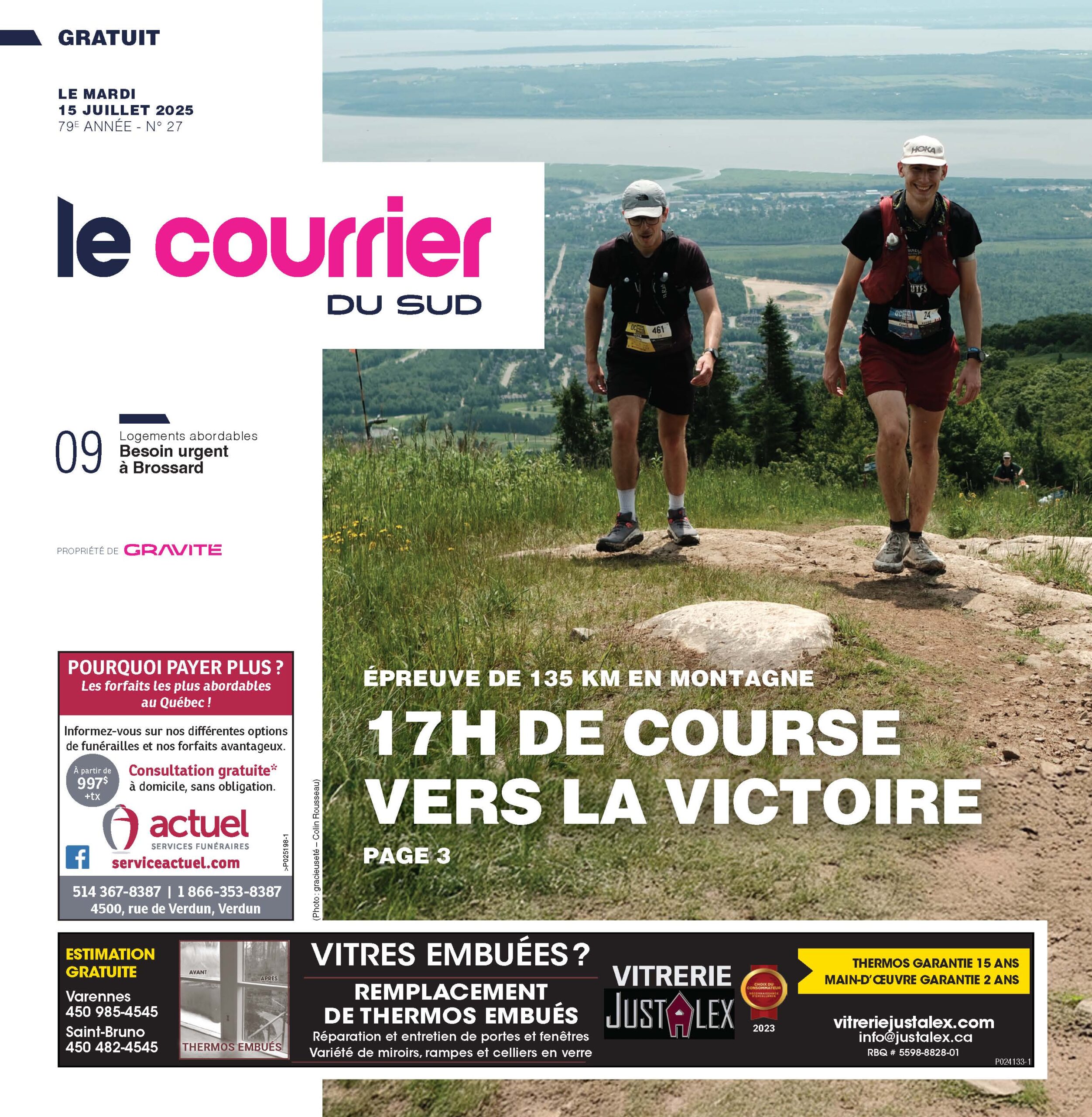 Journal Le Courrier du Sud – 15 juillet 2025