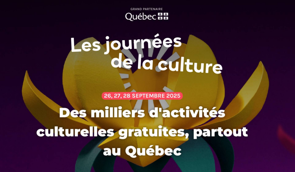 Nos coups de cœur pour les Journées de la culture 2025 sur la Rive-Sud et en Montérégie
