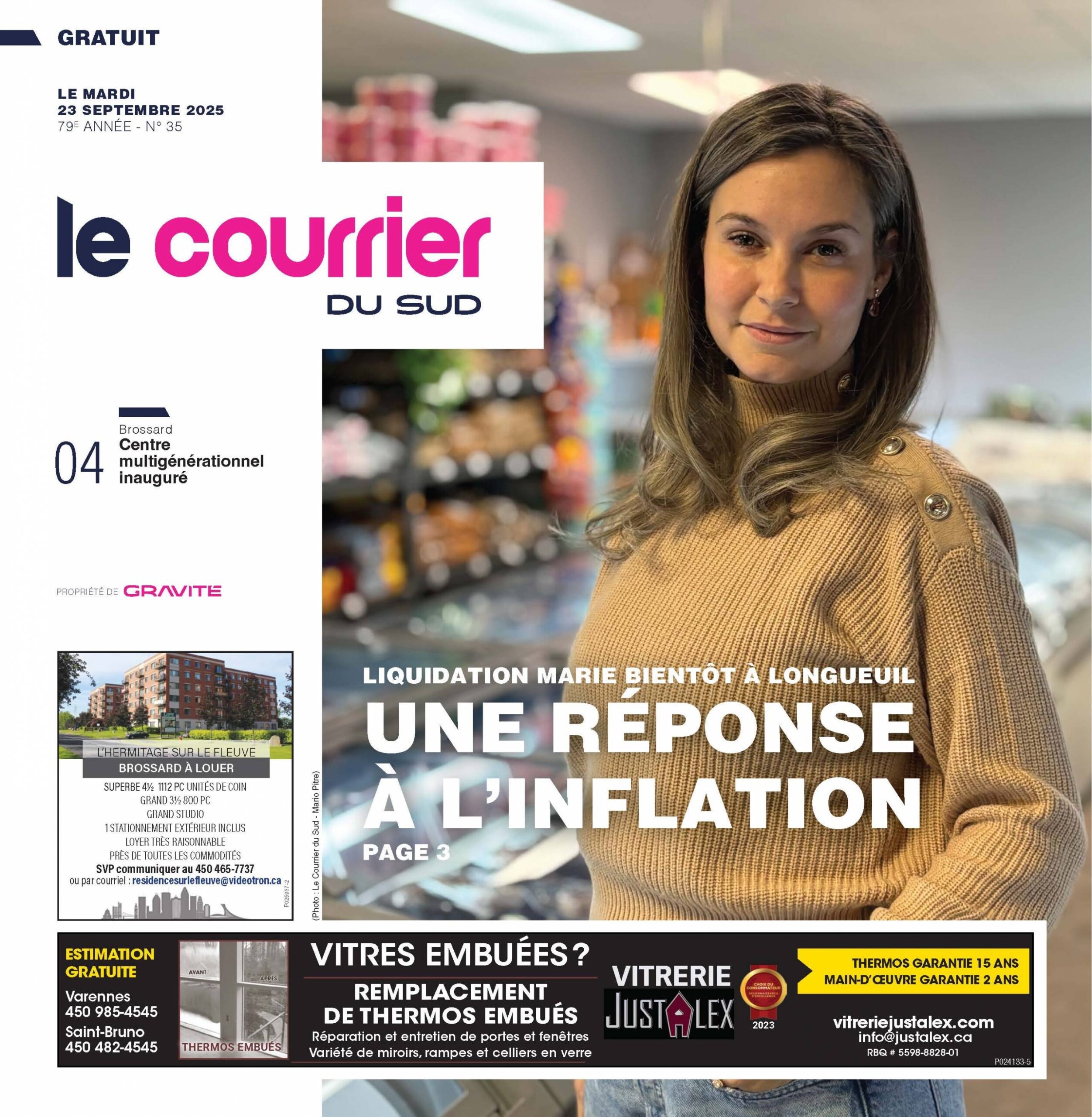 Journal Le Courrier du Sud – 23 septembre 2025