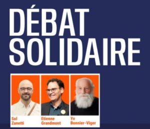 Débat public à Longueuil entre trois candidats de Québec solidaire