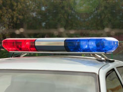 Une voiture de police cause une fuite de gaz