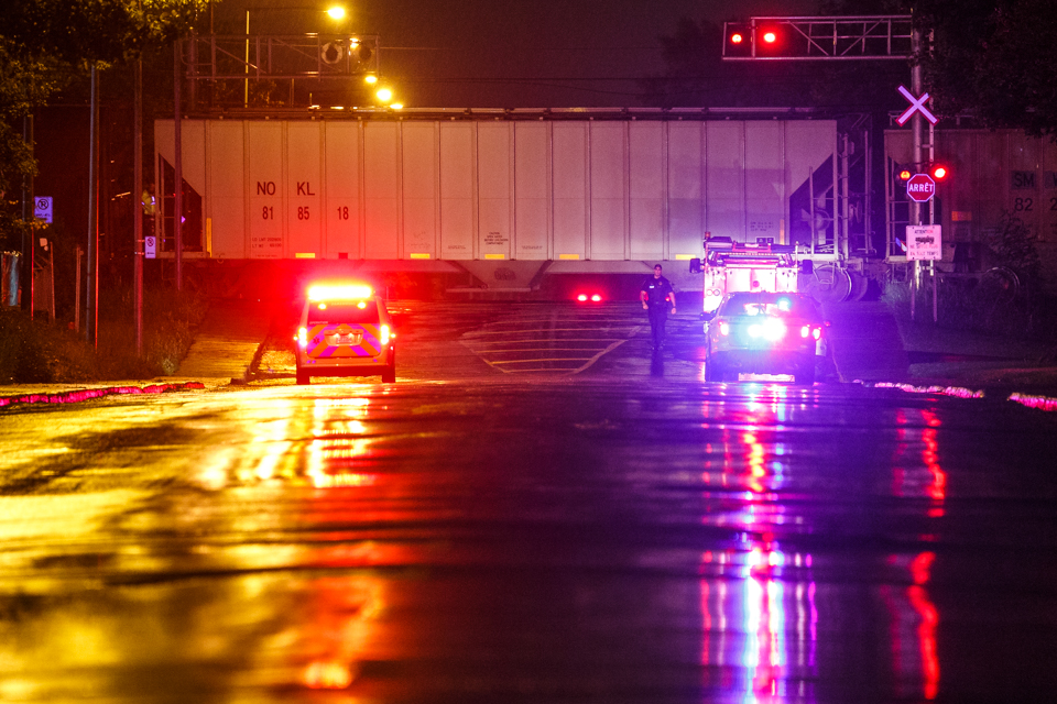 Collision entre une voiture et un train