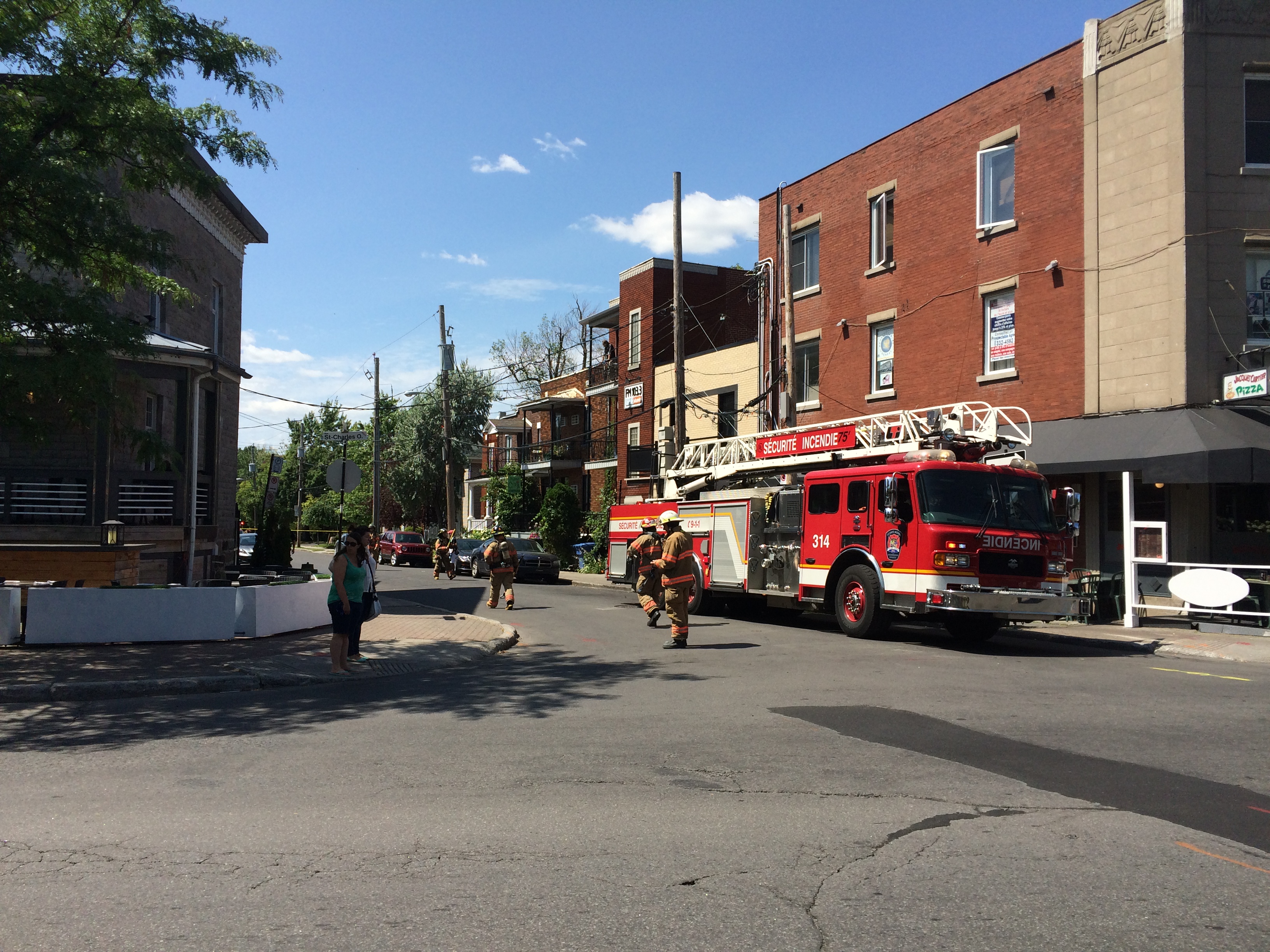 Incendie dans un condo du Vieux-Longueuil