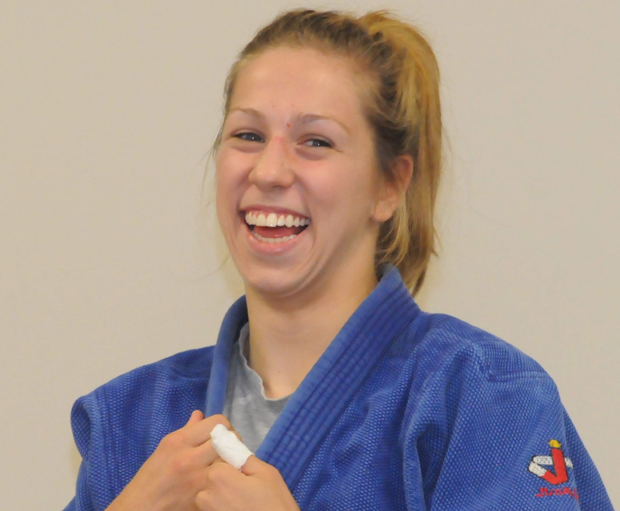 Catherine Beauchemin-Pinard au pied du podium