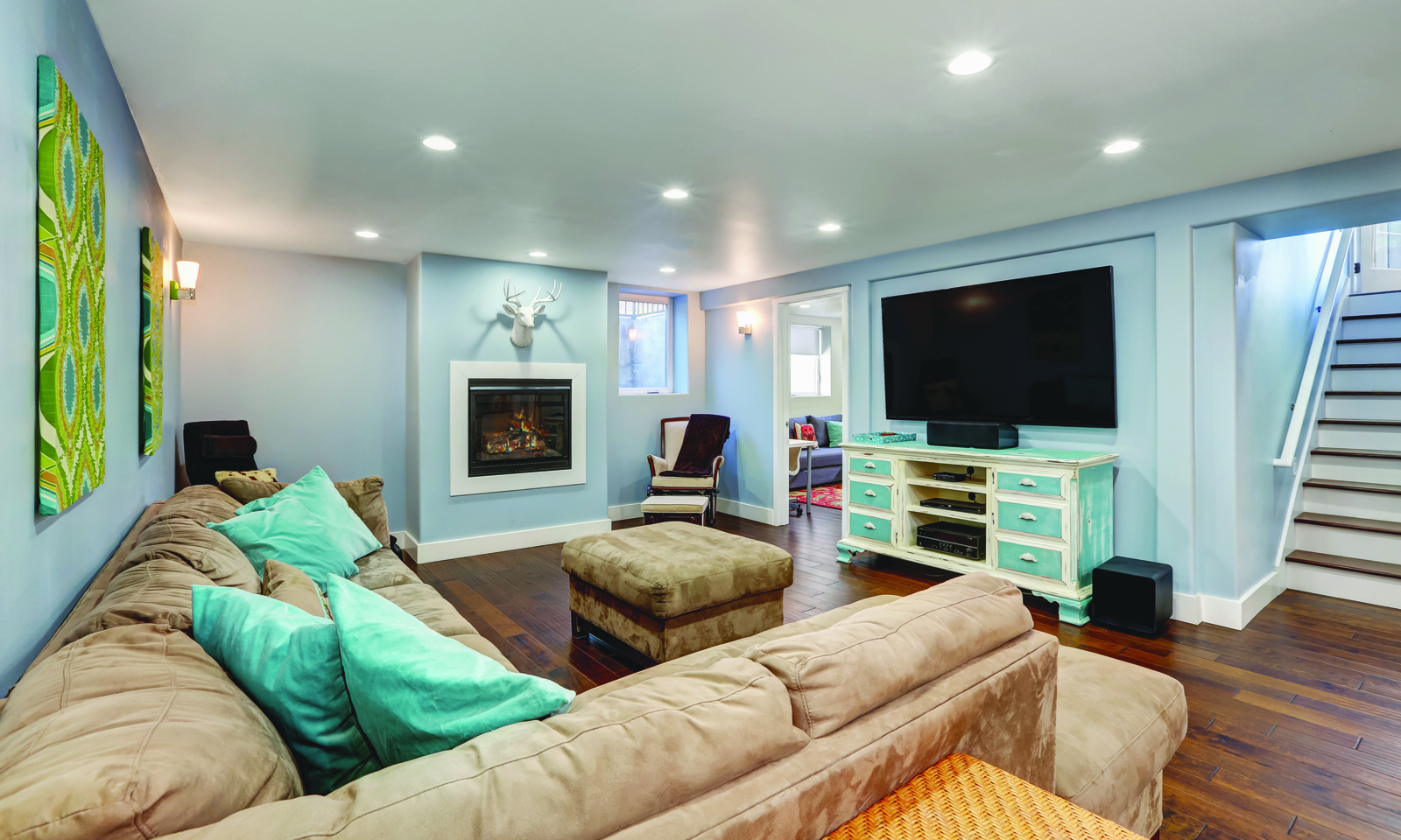 Un sous-sol familial polyvalent : pour que tous y trouvent leur compte