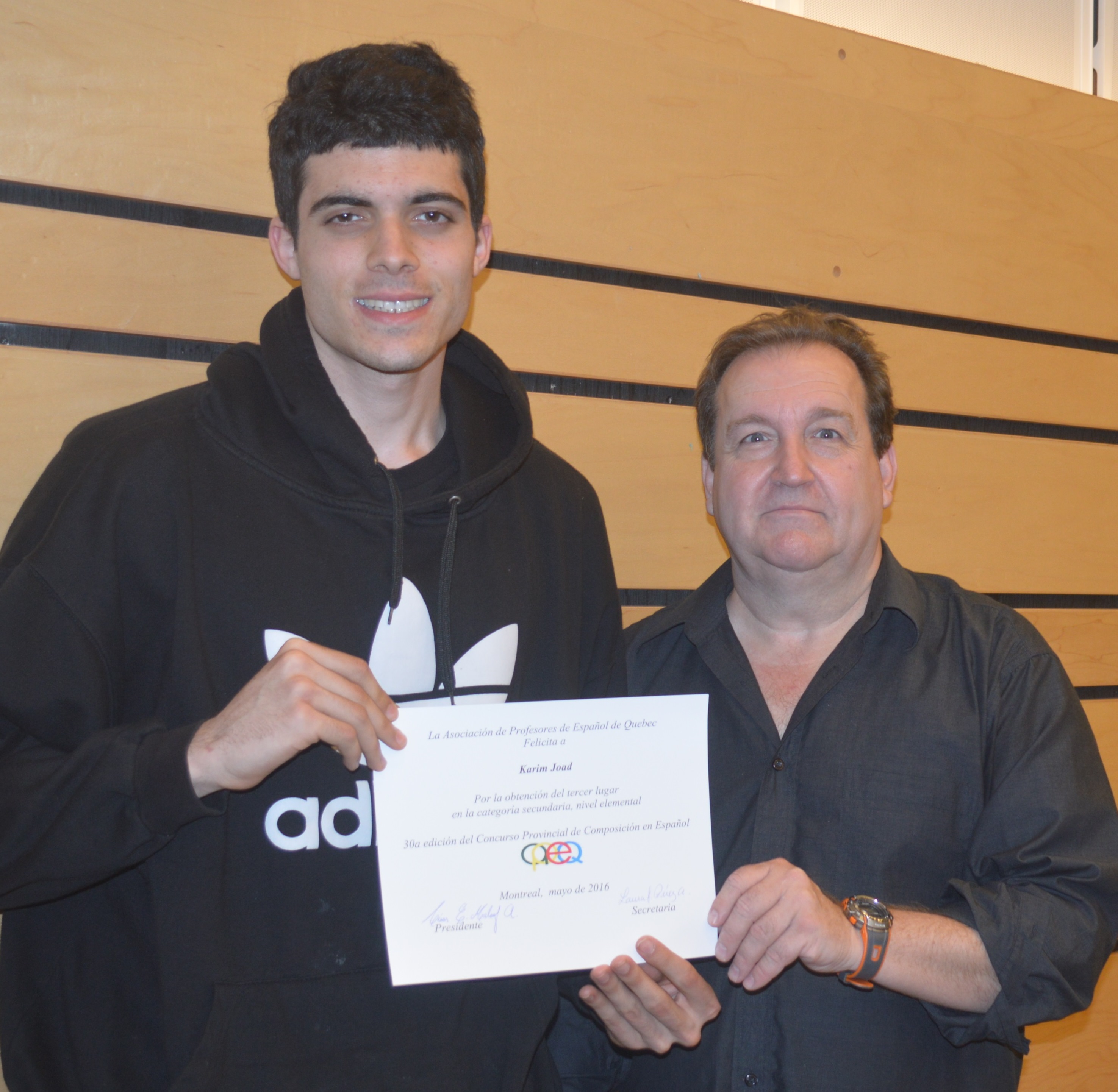 Un élève de Gérard-Filion se démarque en espagnol