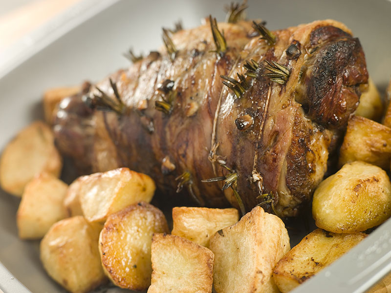 Gigot d&rsquo;agneau au four (cuisson lente)