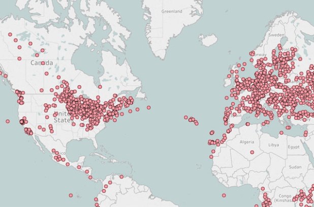 Une carte pour choisir sa destination voyage en fonction de la météo