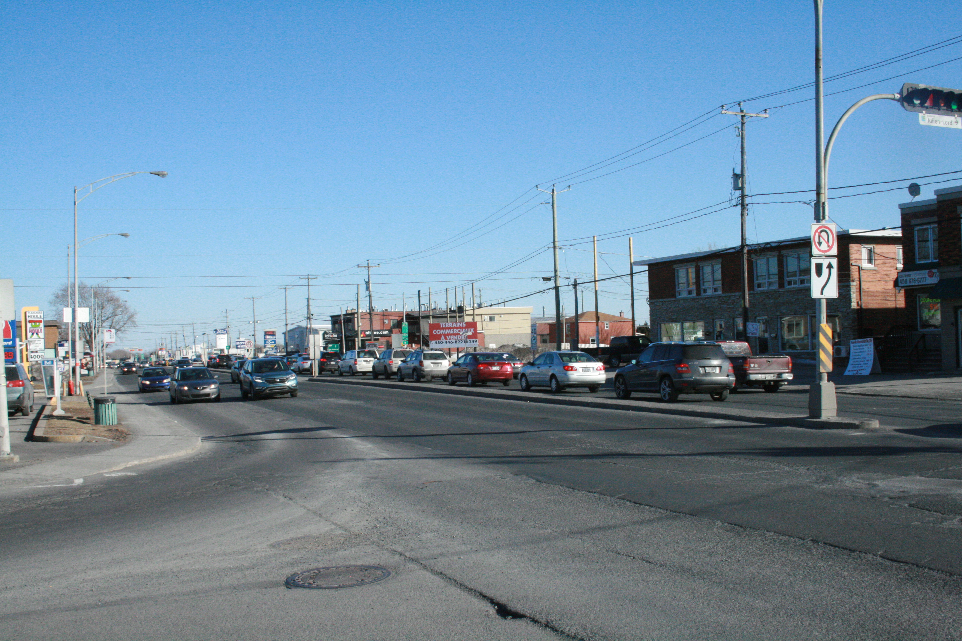 Le chemin de Chambly en chantier