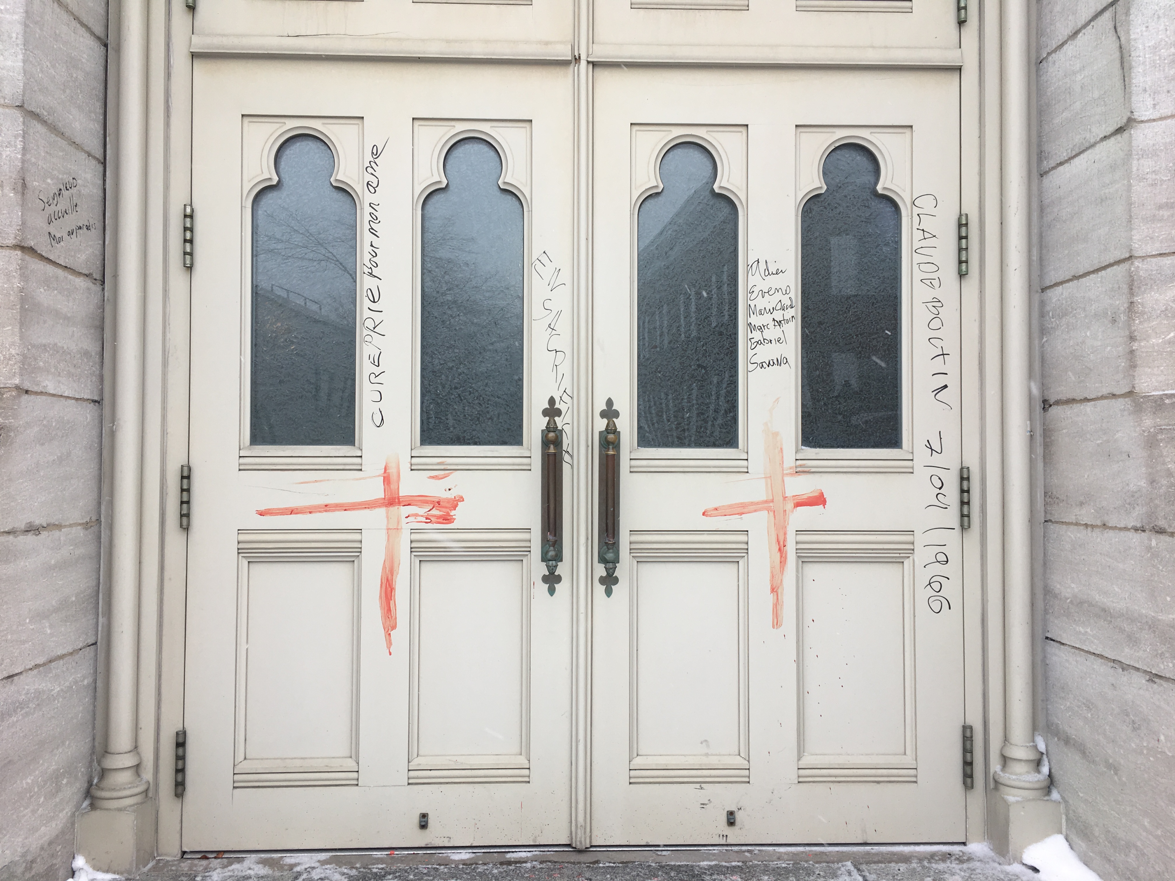 La cocathédrale victime de graffiteurs