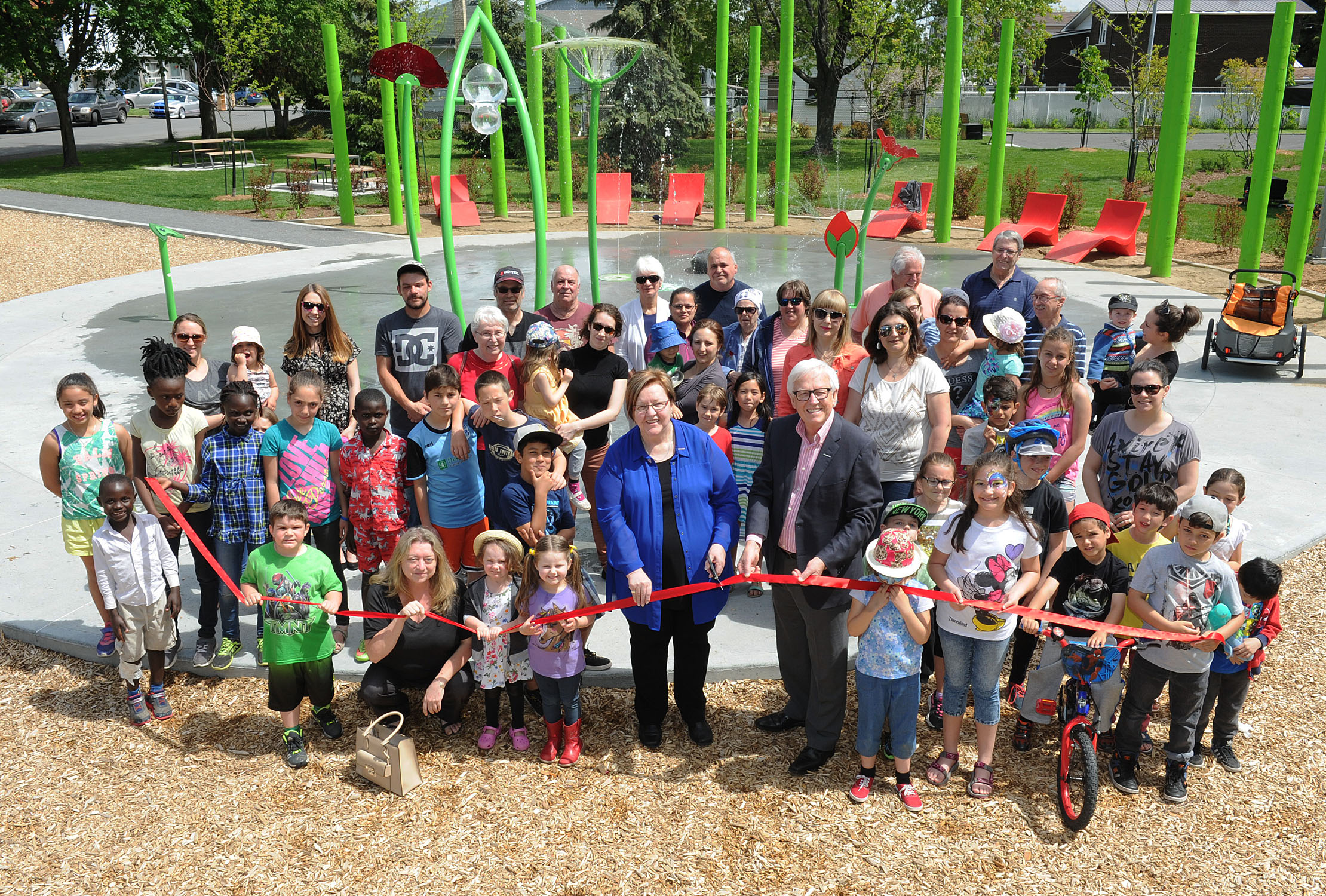 Inauguration du parc James-Darby