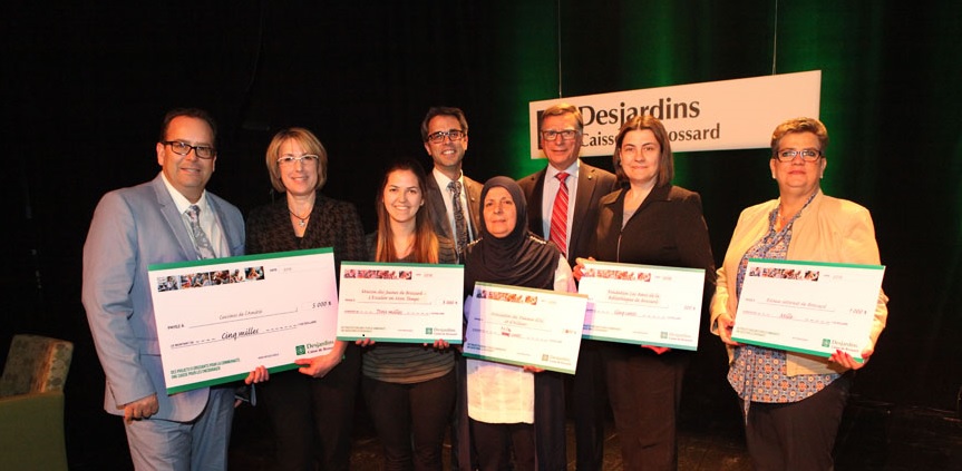 Caisse Desjardins de Brossard: dévoilement des gagnants du concours d’appel de projets