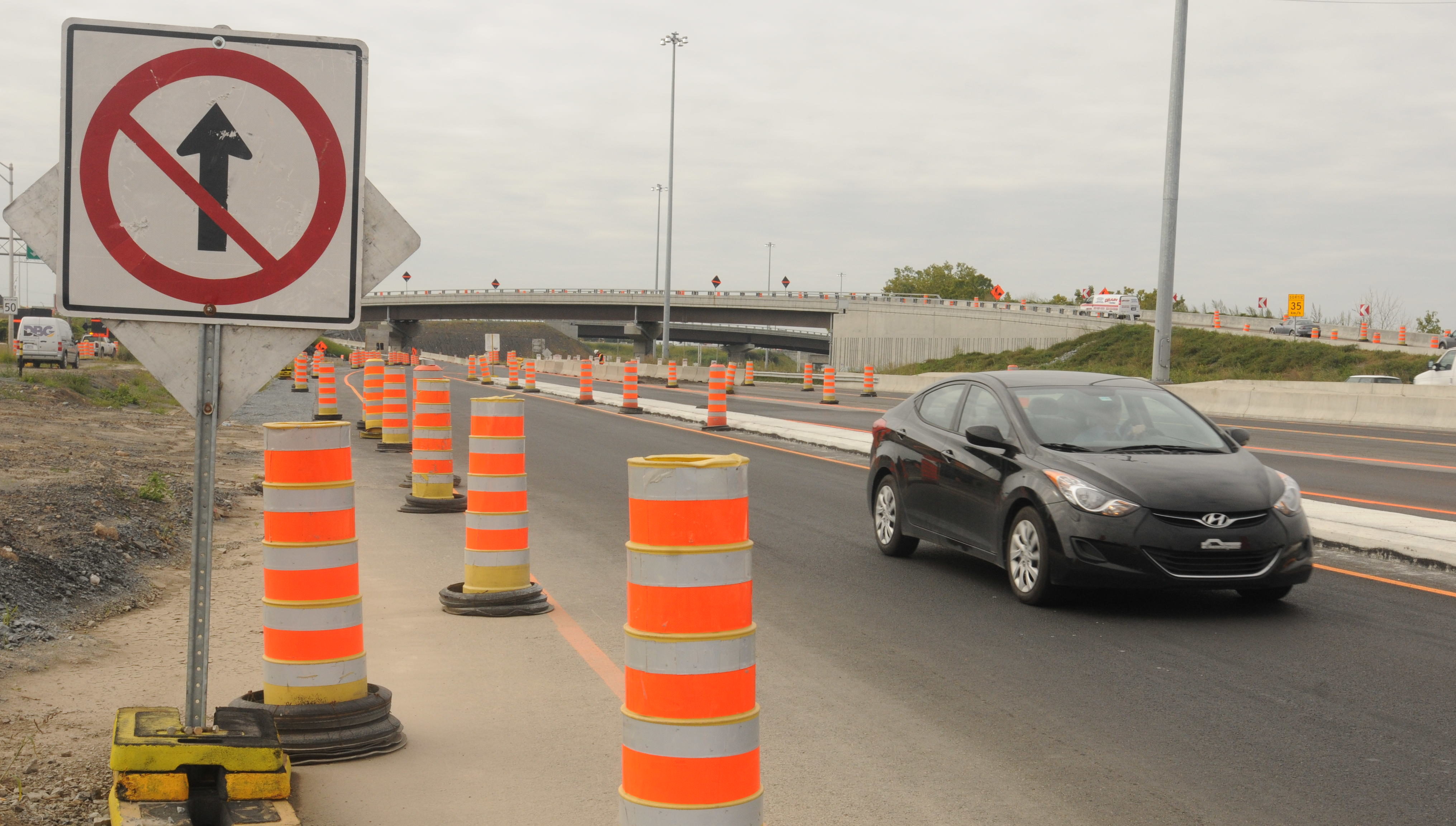 La construction du pont d’étagement nécessitera des fermetures