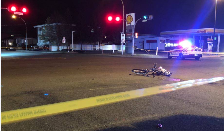 Accident sur le chemin de Chambly : le cycliste a succombé à ses blessures
